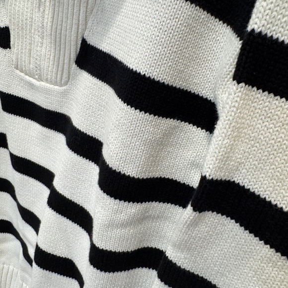 English Factory Striped Knit Zip Pullover - Picture 3 of 7